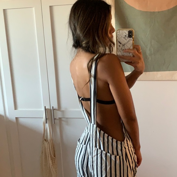 Pinstripe Jumpsuit // - Picture 3 of 8